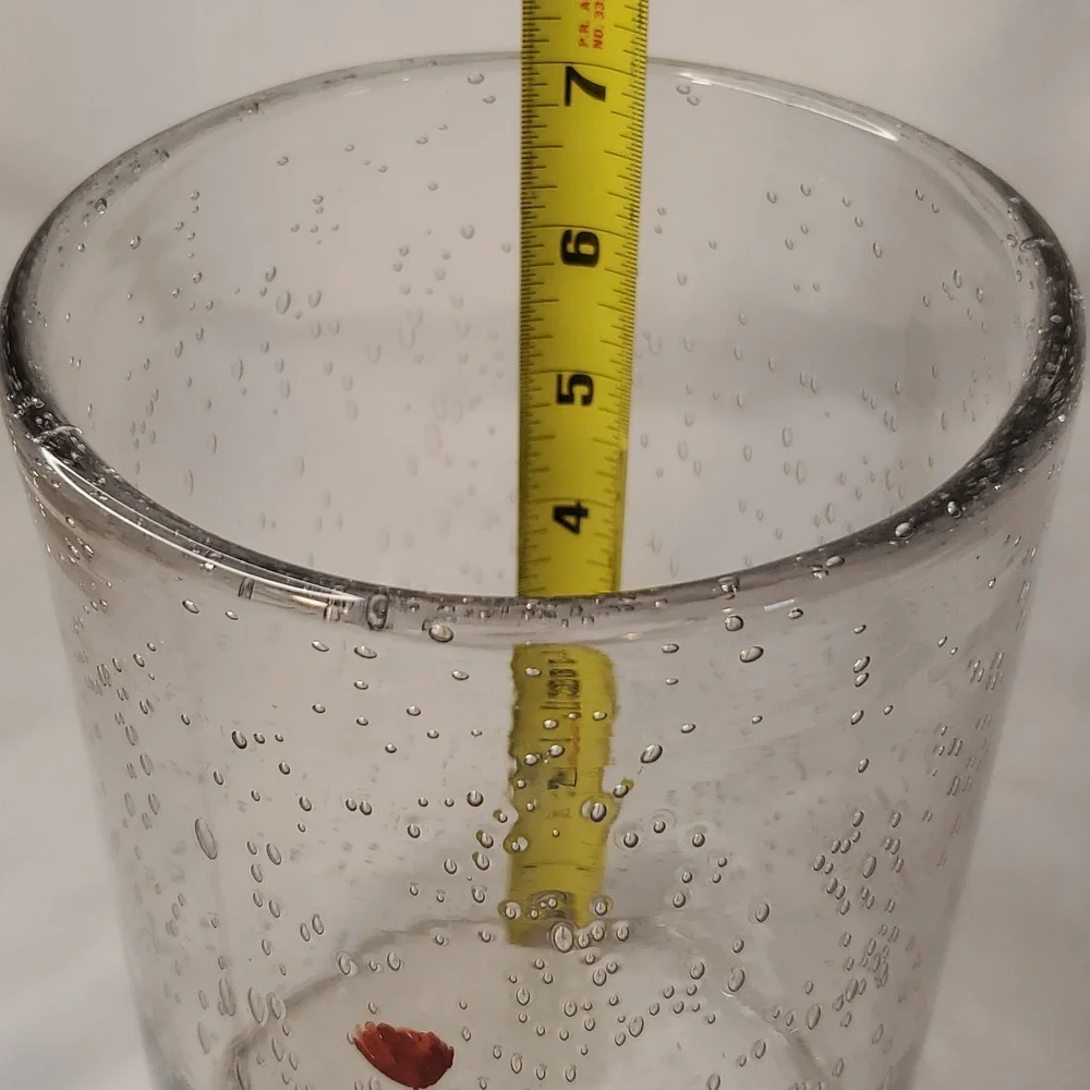 Rae Dunn Vase Hurricane Bubble Glass Clear Vase Farmhouse Style Valentines Decor